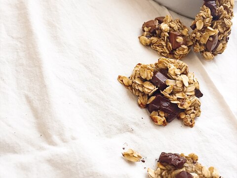 オートミールバナナチョコクッキー☆